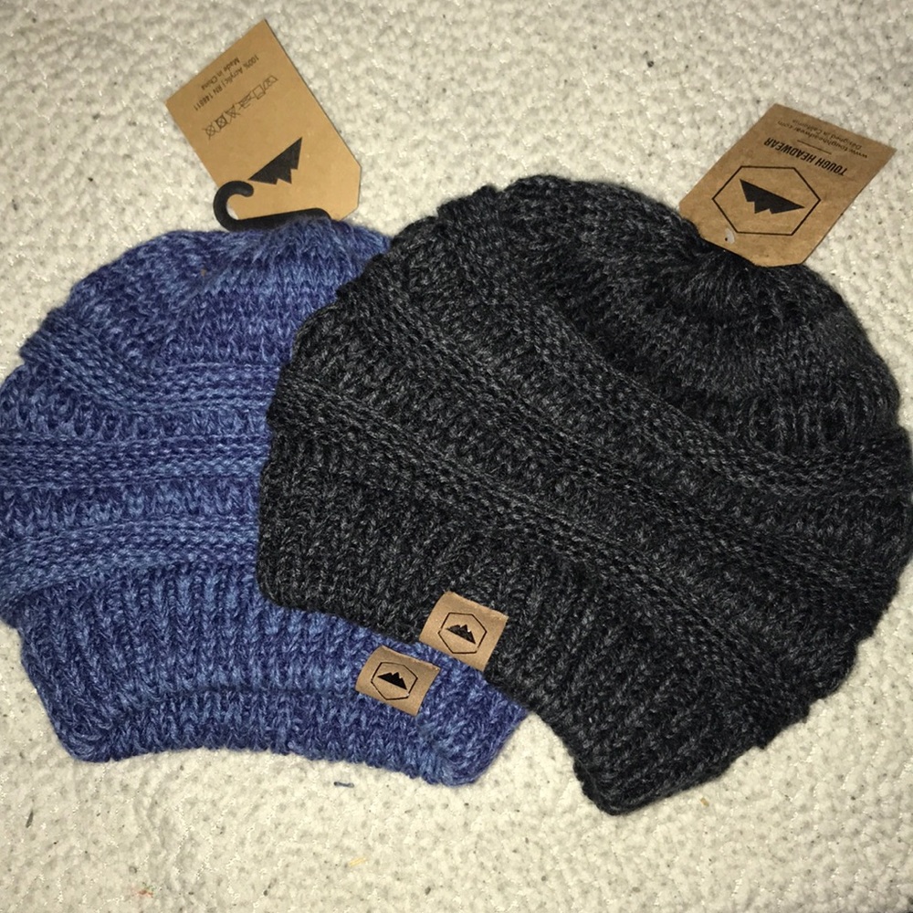 Two brand new beanies.